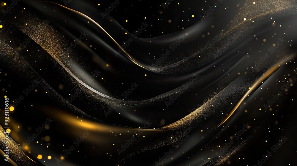 Poster black background with a subtle shimmer and elegant light effect, perfect for creating a refined and 