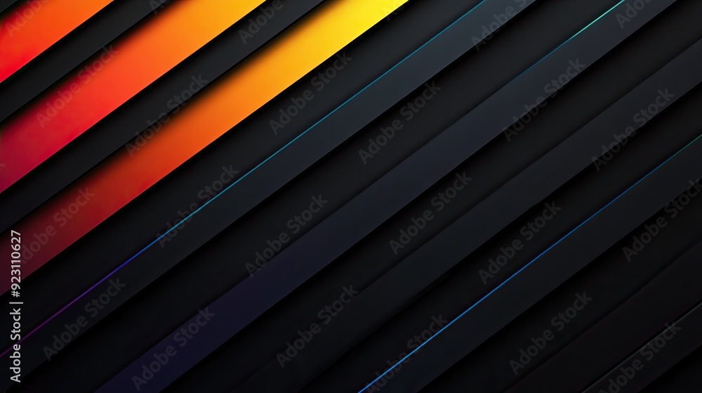 Poster black background with a subtle gradient and elegant glow effect, perfect for sophisticated design pr