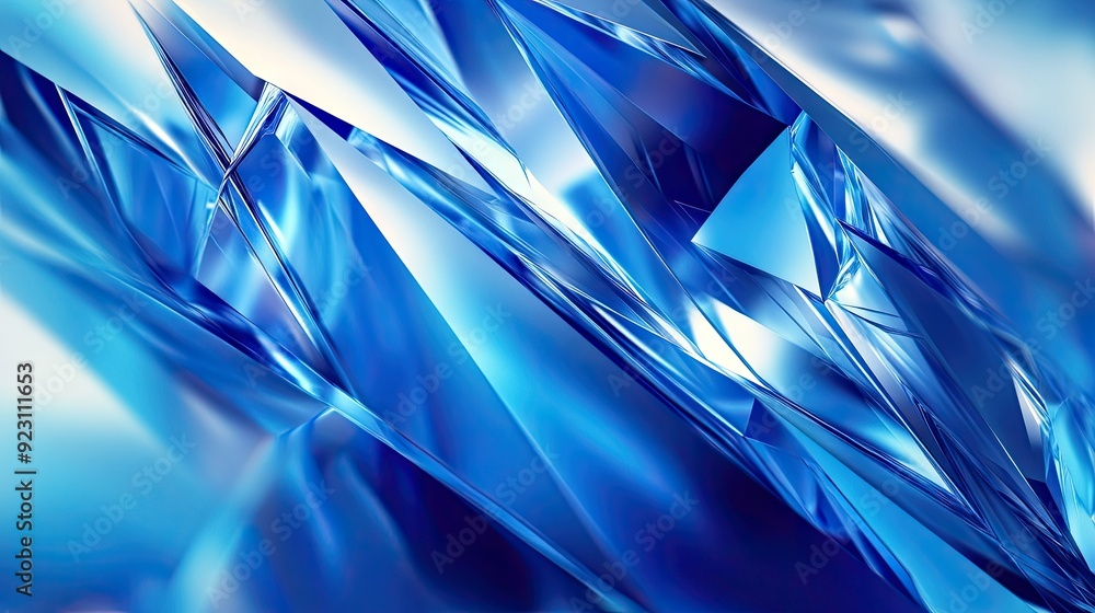 Poster bold blue abstract background with striking angular shapes and contrasting light effects. ideal for 