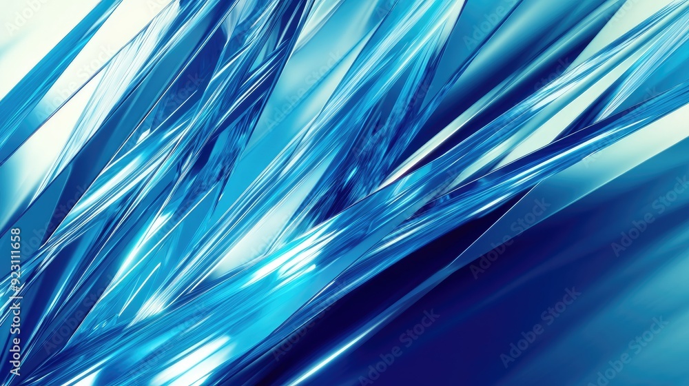 Poster bold blue abstract background with striking angular shapes and contrasting light effects. ideal for 