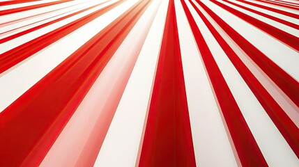 Bold red and white stripes on a gradient white background, creating a striking abstract pattern. Ideal for vibrant and modern design applications and promotional uses.