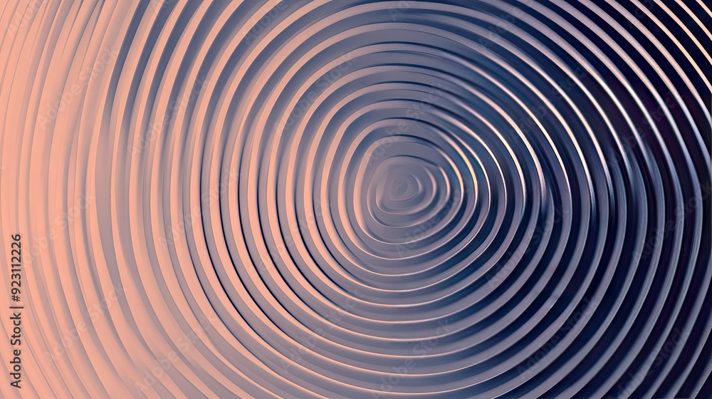 Aufkleber circle gradient with abstract rings creating a modern ripple effect. geometric stripe line pattern p