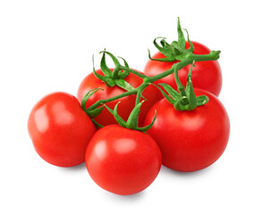 fresh tomato isolated on white background. clipping path