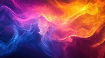 Fototapeta premium Colorful abstract background with a blend of warm and cool tones, creating a harmonious visual effect. Great for digital designs, artistic banners, and creative visuals.