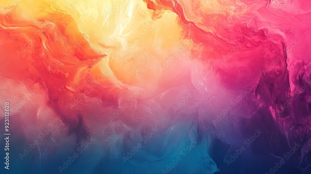 Poster colorful abstract background with swirling hues and textured layers. perfect for creating engaging d
