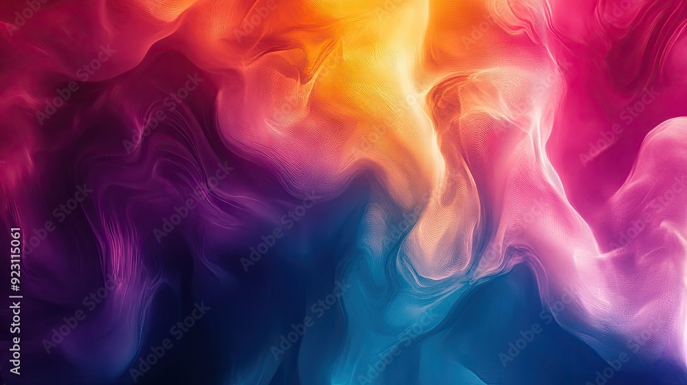 Poster dynamic color abstract background featuring a spectrum of hues blending seamlessly. perfect for eye-