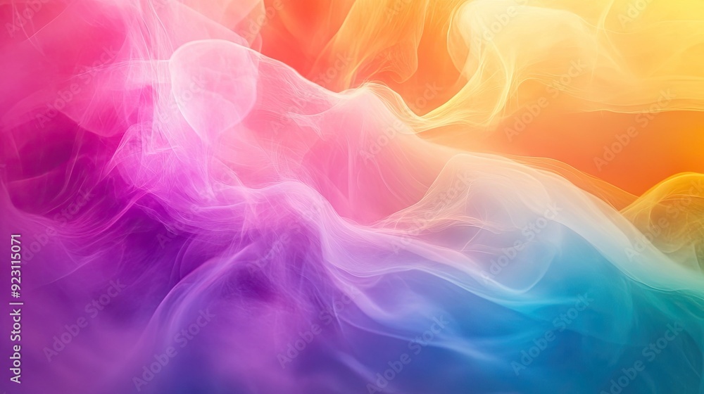 Poster dynamic color abstract background featuring a spectrum of hues blending seamlessly. perfect for eye-