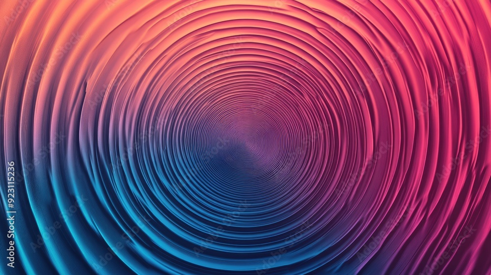 Poster dynamic geometric pattern with circle gradient and abstract rings. ripple background suitable for te