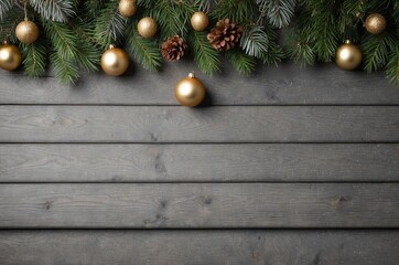 New Year Christmas tree toy, branches of a christmas tree, New Year decorations on a colored background.
