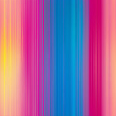Obraz premium Vibrant gradient with colorful vertical stripes transitioning from warm to cool tones, ideal for backgrounds or abstract designs with copy space.