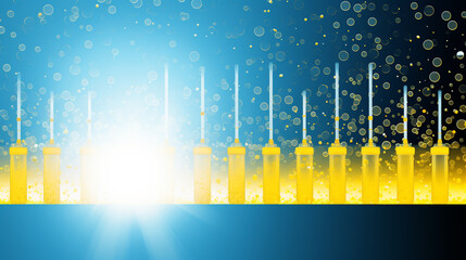 World Immunization Week backdrop with colorful shapes and designs. The third week of April is world immunization week