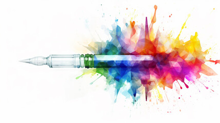 World Immunization Week backdrop with colorful shapes and designs. The third week of April is world immunization week