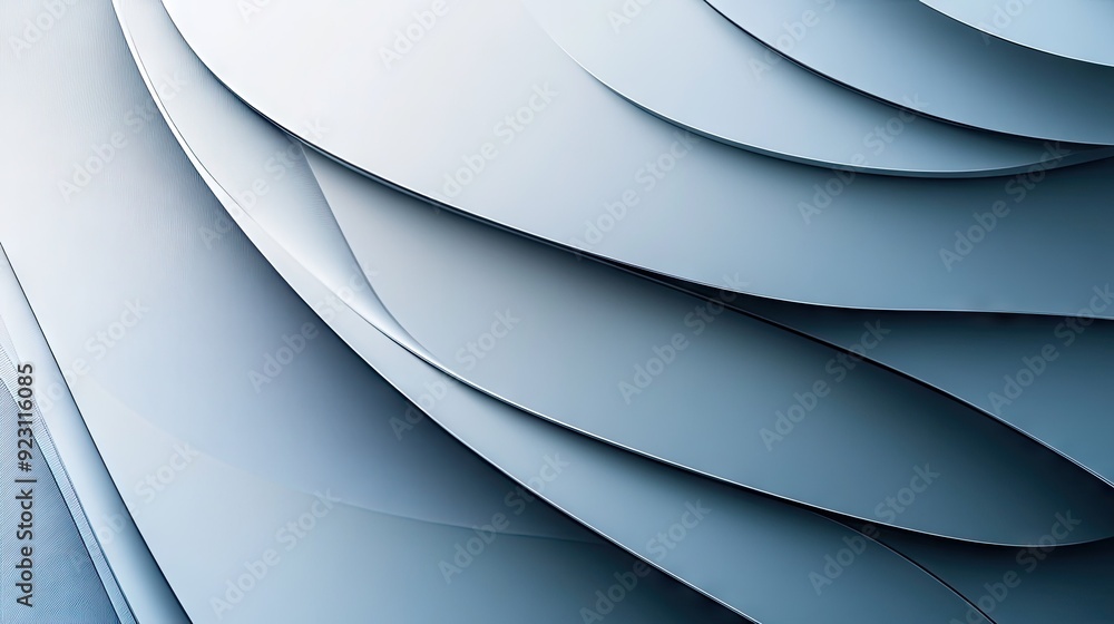 Poster elegant abstract design with blue-grey geometric shadow lines on a contemporary background. the futu
