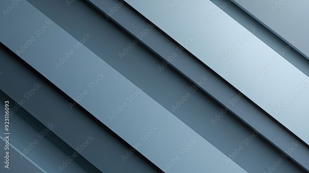 Poster elegant abstract design with blue-grey geometric shadow lines on a contemporary background. the futu