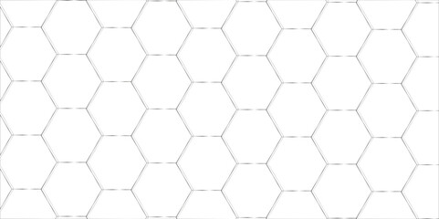 Abstract square digital grid pattern background with hexagons. modern hexagon polygonal technology vector. seamless bright white abstract honeycomb science digital texture background.	
