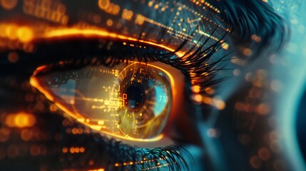laser eye machinea??s digital display.