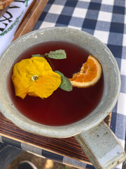 Traditional Korean tea with beautiful taste