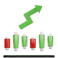 Trading Signal Service 3d Illustration