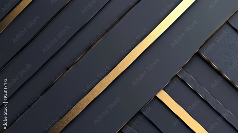 Poster elegant grey background with abstract gold directional arrows. the geometric design offers a futuris