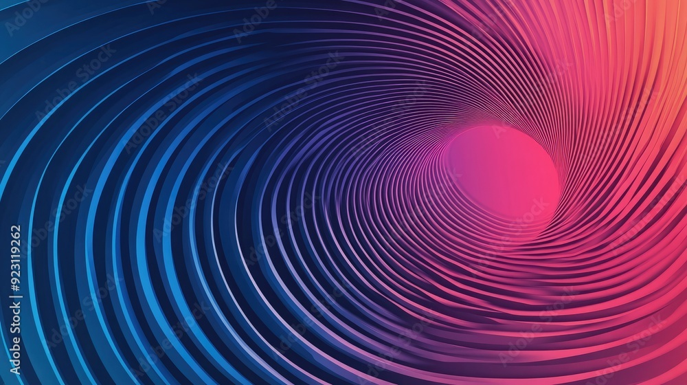 Poster futuristic circle gradient with abstract rings creating a ripple effect. geometric stripe pattern su