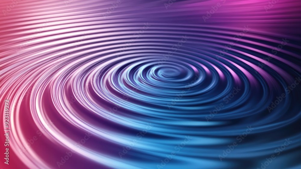Poster futuristic circle gradient with abstract rings creating a ripple effect. geometric stripe pattern su