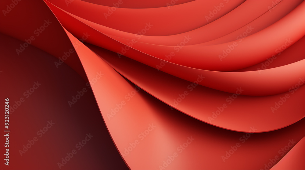 Wall mural Red geometric texture. Abstract background