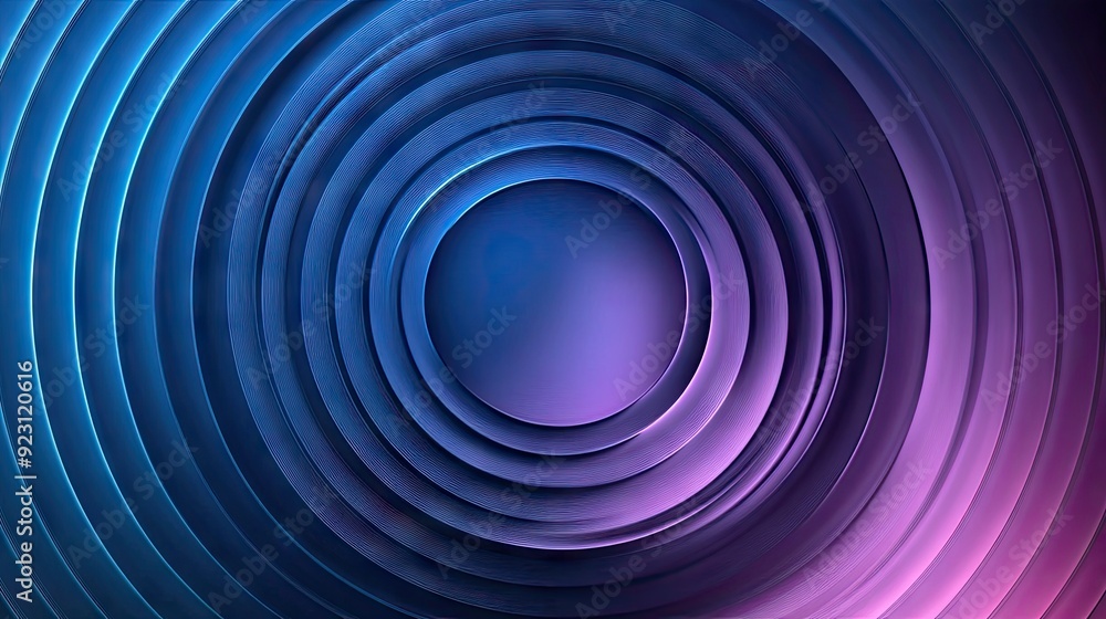 Aufkleber geometric circle gradient with dynamic abstract rings and ripple effects. perfect for modern technol