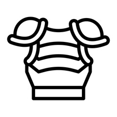 Armour Vector Line Icon Design