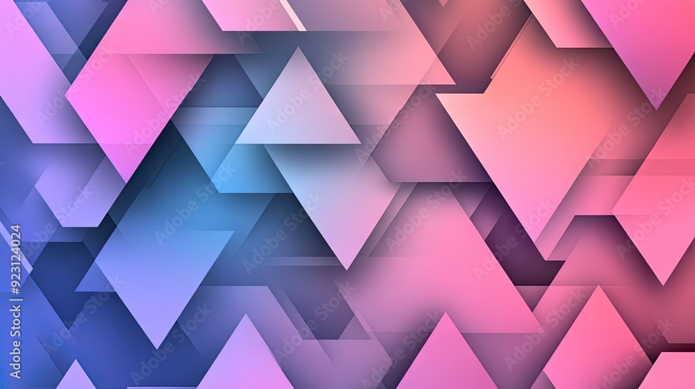 Poster modern abstract background with repeating triangles and shadow details, perfect for enhancing web pa