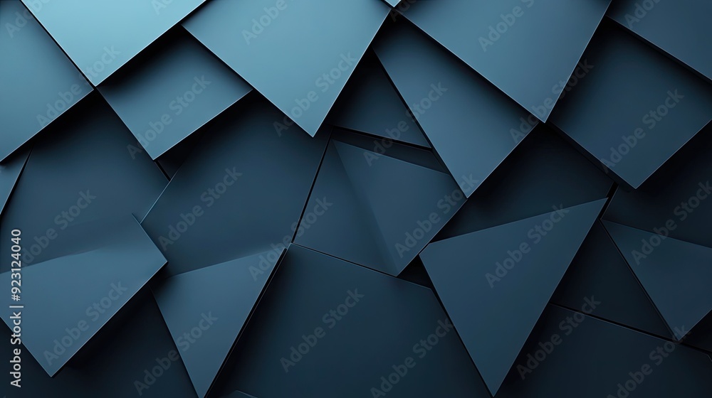 Poster modern abstract background with repeating triangles and shadow details, perfect for enhancing web pa