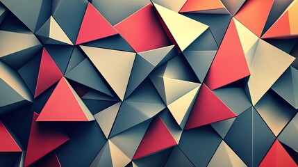 Fototapeta premium Modern abstract background with repeating triangles and shadow details, perfect for enhancing web pages and banner designs.