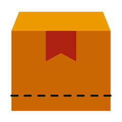 cardboard of shipping and package distribution filled icons