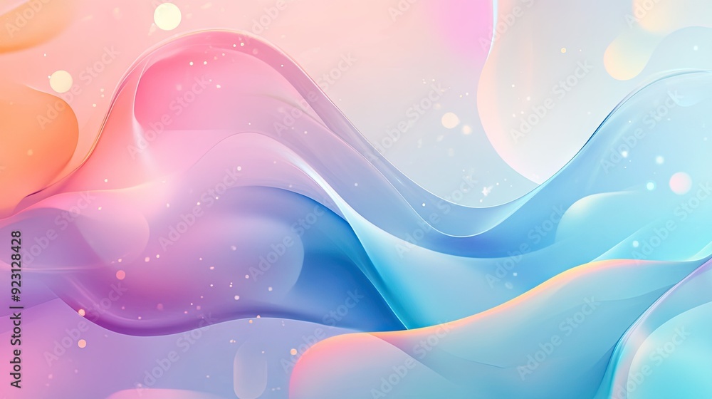 Poster soft and clear neumorphism style interface with liquid plastic and simple futuristic shapes. perfect
