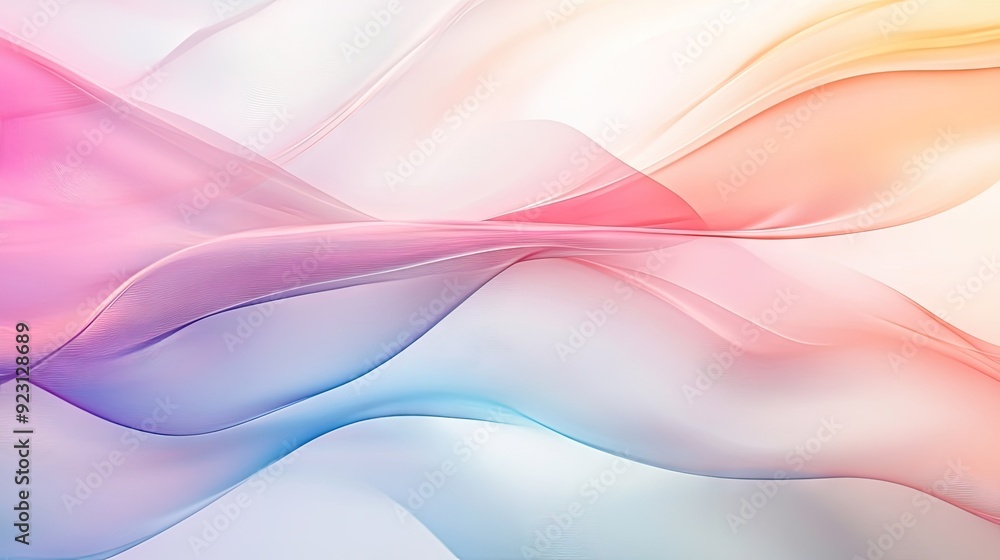 Poster soft, gradient abstract background with flowing colors transitioning smoothly. great for stylish web
