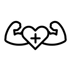 Better Health Vector Line Icon Design