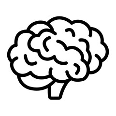 Brain Vector Line Icon Design