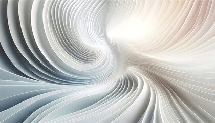 Abstract waves of white and gray hues flowing smoothly in a gradient with soft light
