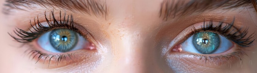Bright captivating eyes with a natural sparkle, sharp focus, detailed close-up