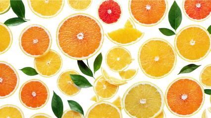 Lime sliced in white background