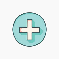 Medical cross icon illustration