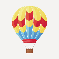 Fototapeta premium Colorful hot air balloon illustration