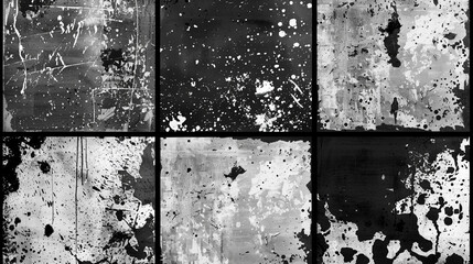 Distressed overlay texture for your design, scratched grunge urban background texture, Old textures overlay with effect grunge, damage, spray effect and drop ink splashes