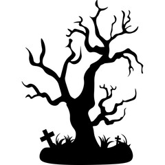 Halloween Tree Silhouette