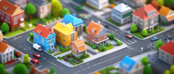 Vibrant City Community Center in Detailed Isometric View