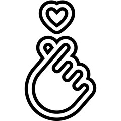 Obraz premium Finger Heart