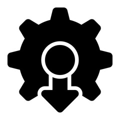 download setting, downloading, download, settings, setup, configuration, automation solid or glyph icon