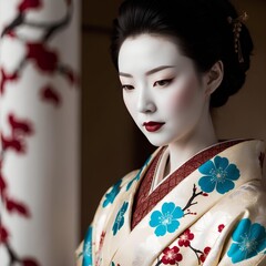 Woman in kimono 