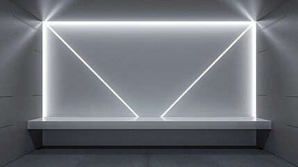 interest to your gym's reception area with a dynamic geometric wallpaper and a functional bench, inspiring clients.