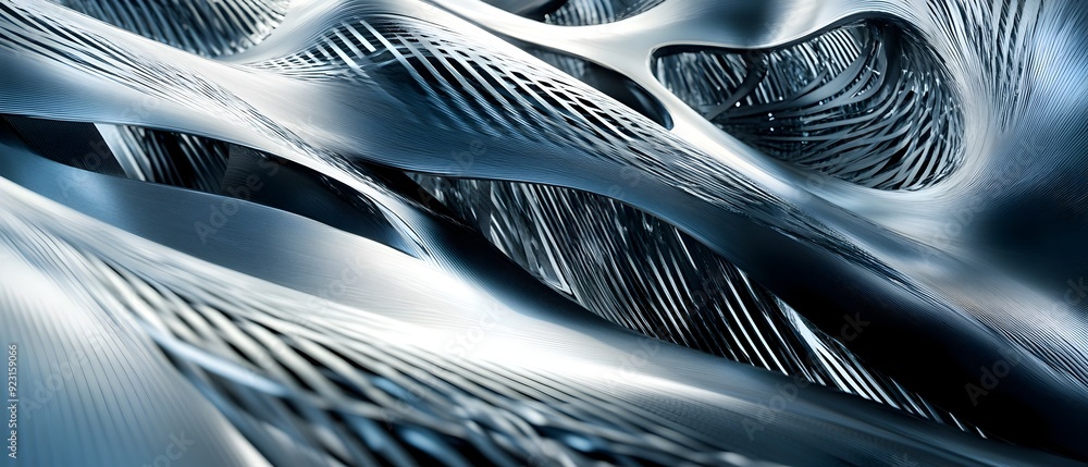 Poster lightweight composites materials emphasizing structural efficiency and innovative design in modern e