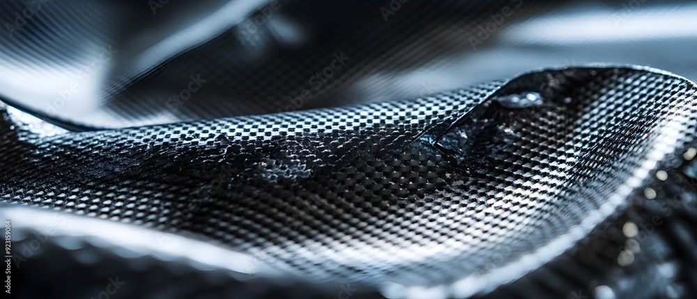 Poster lightweight composite materials emphasizing structural efficiency design innovation and modern engin
